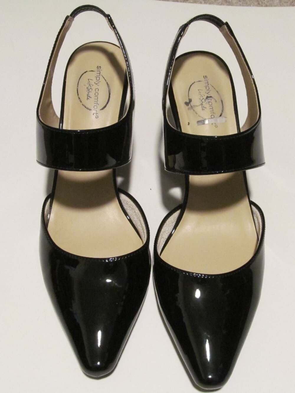 Simply Comfort Life Stride Patent Pumps Size 11 M Black